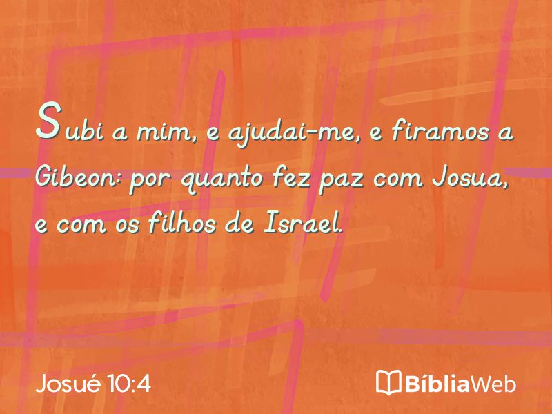 Josué 10:4 em imagem para compartilhar