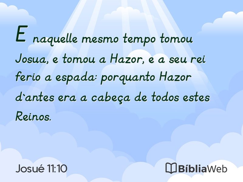 Josué 11:10 em imagem para compartilhar
