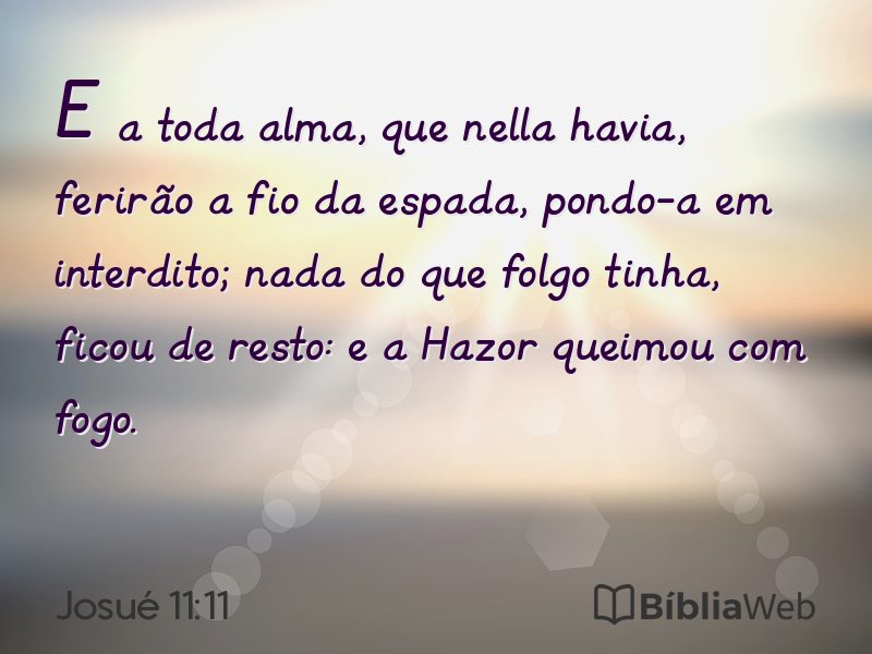 Josué 11:11 em imagem para compartilhar