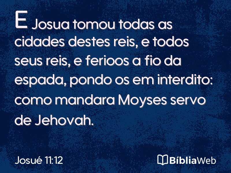Josué 11:12 em imagem para compartilhar
