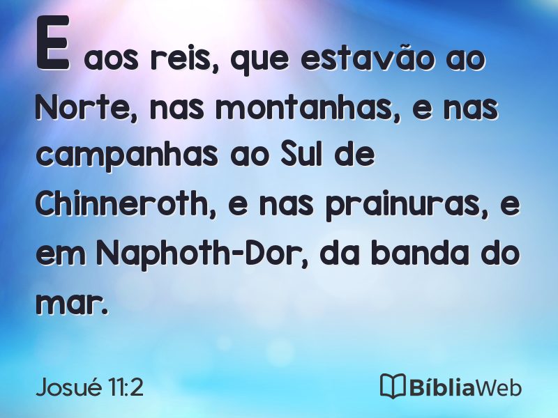 Josué 11:2 em imagem para compartilhar