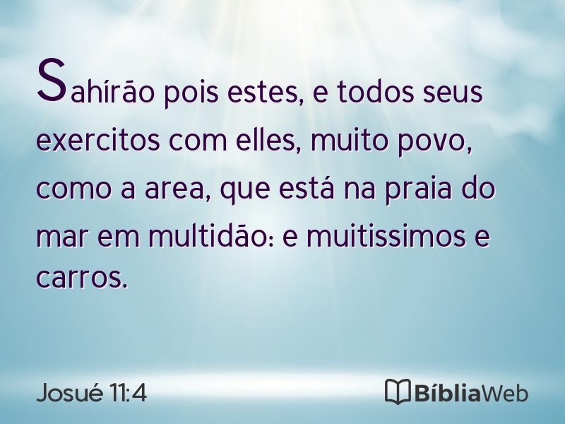 Josué 11:4 em imagem para compartilhar