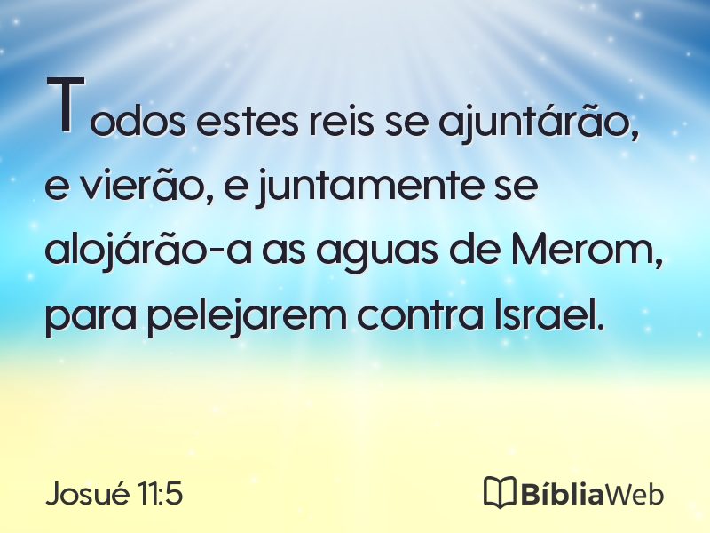 Josué 11:5 em imagem para compartilhar