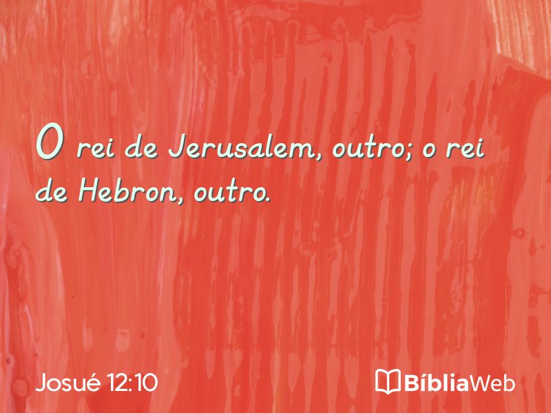 Josué 12:10 em imagem para compartilhar