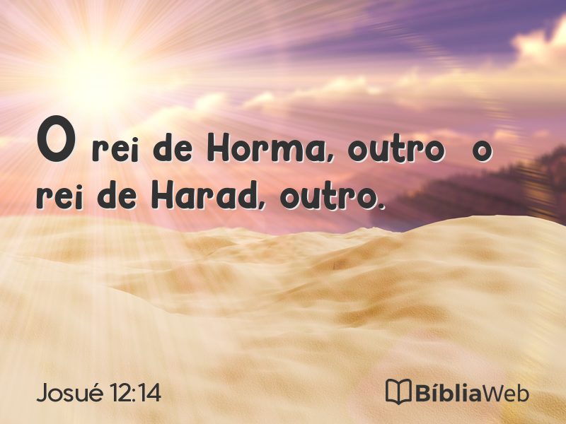 Josué 12:14 em imagem para compartilhar