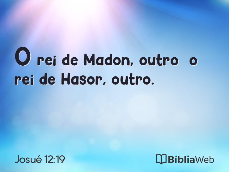 Josué 12:19 em imagem para compartilhar