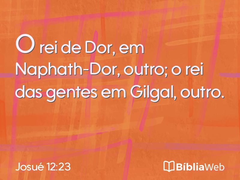 Josué 12:23 em imagem para compartilhar