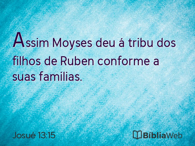 Josué 13:15 em imagem para compartilhar