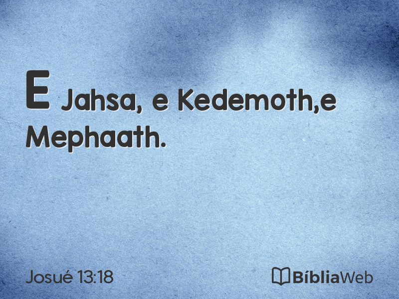 Josué 13:18 em imagem para compartilhar