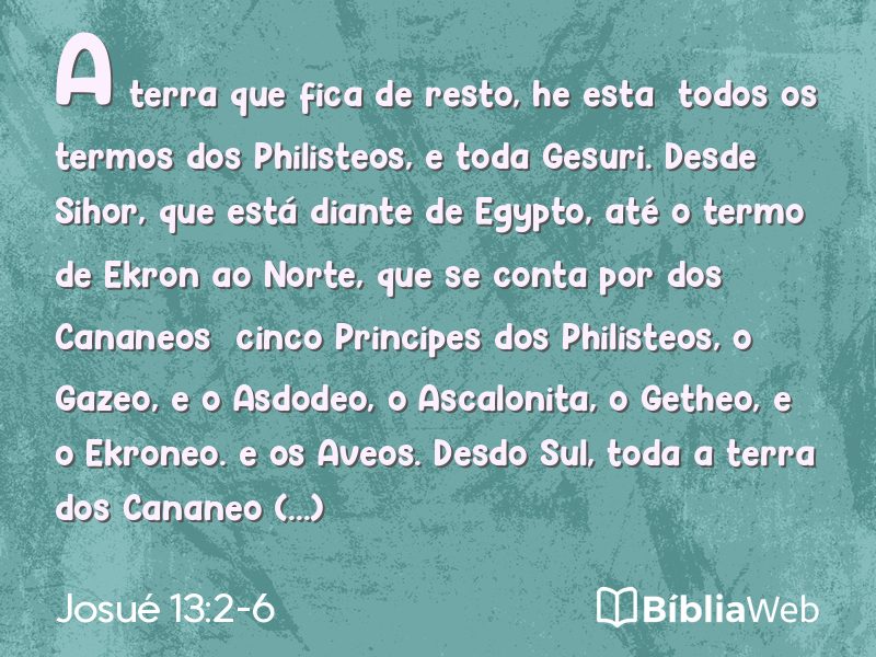 Josué 13:2-6 em imagem para compartilhar