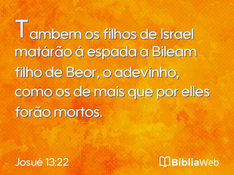 Josué 13:22 em imagem para compartilhar