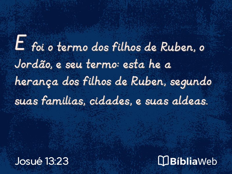Josué 13:23 em imagem para compartilhar