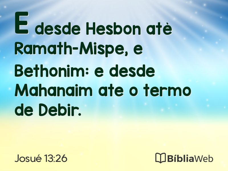 Josué 13:26 em imagem para compartilhar