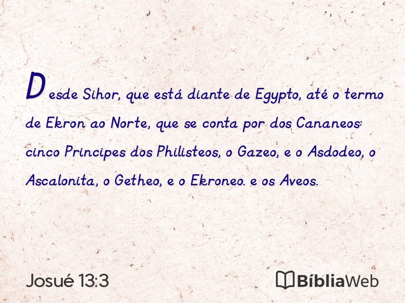 Josué 13:3 em imagem para compartilhar