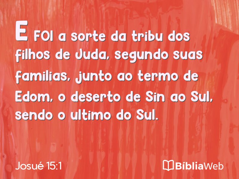 Josué 15:1 em imagem para compartilhar