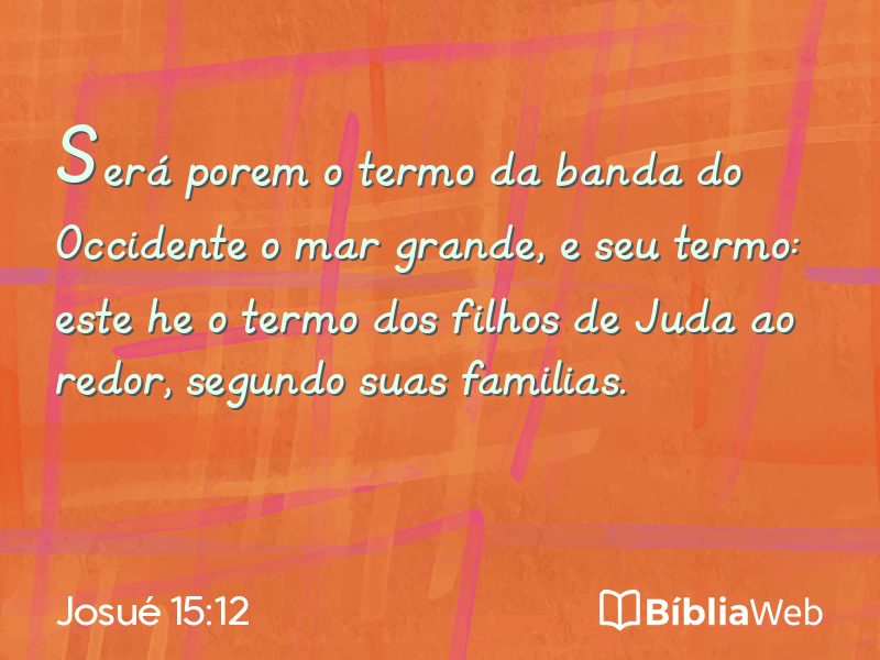 Josué 15:12 em imagem para compartilhar