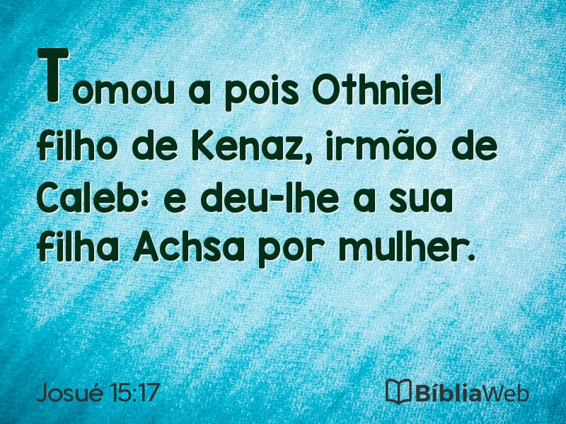 Josué 15:17 em imagem para compartilhar