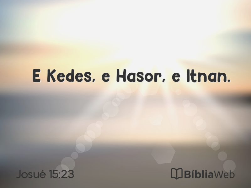 Josué 15:23 em imagem para compartilhar