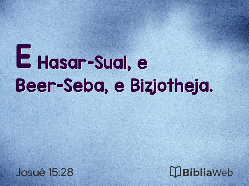 Josué 15:28 em imagem para compartilhar