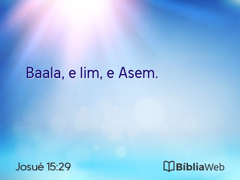 Josué 15:29 em imagem para compartilhar
