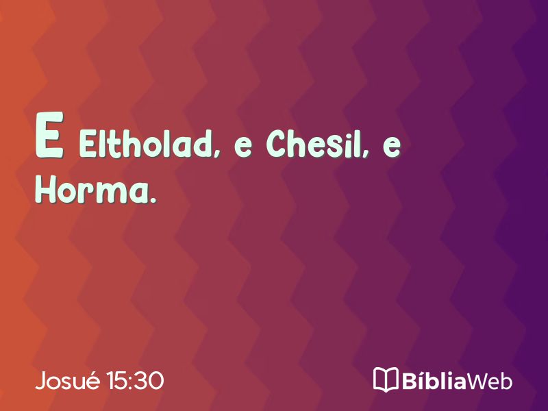 Josué 15:30 em imagem para compartilhar