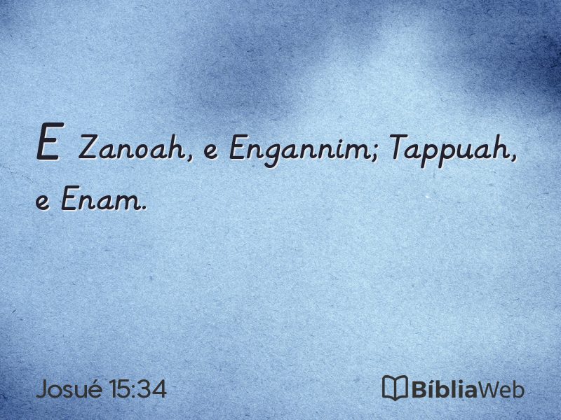 Josué 15:34 em imagem para compartilhar