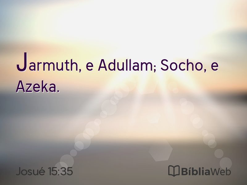 Josué 15:35 em imagem para compartilhar