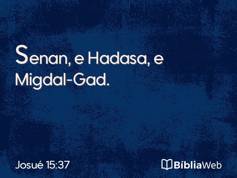 Josué 15:37 em imagem para compartilhar