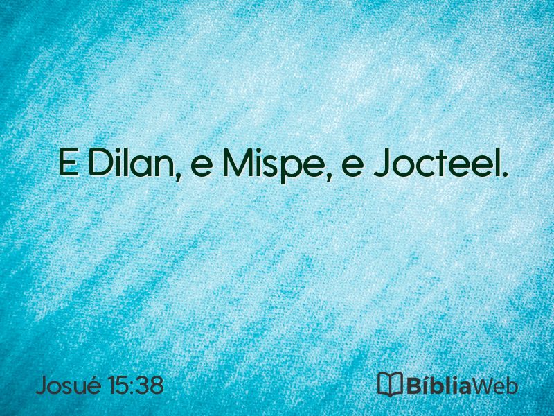 Josué 15:38 em imagem para compartilhar