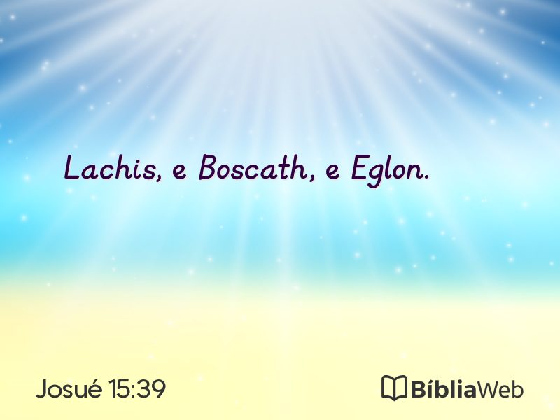 Josué 15:39 em imagem para compartilhar