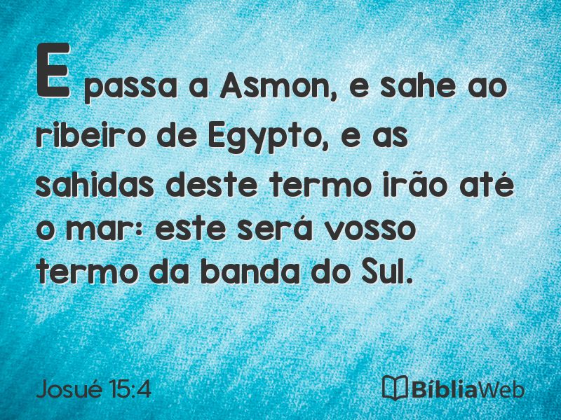 Josué 15:4 em imagem para compartilhar