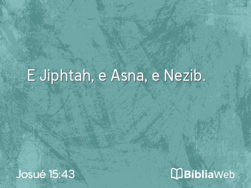 Josué 15:43 em imagem para compartilhar