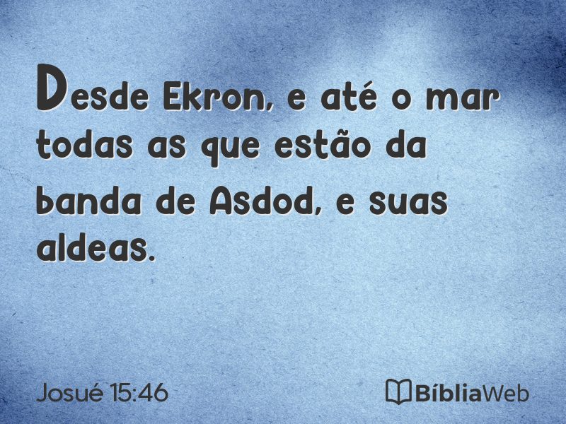 Josué 15:46 em imagem para compartilhar