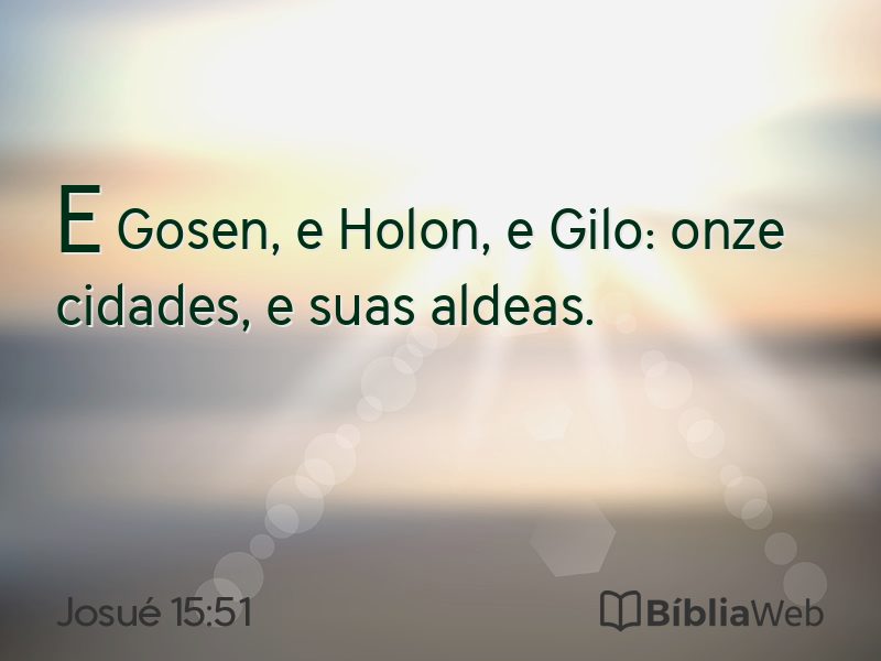 Josué 15:51 em imagem para compartilhar