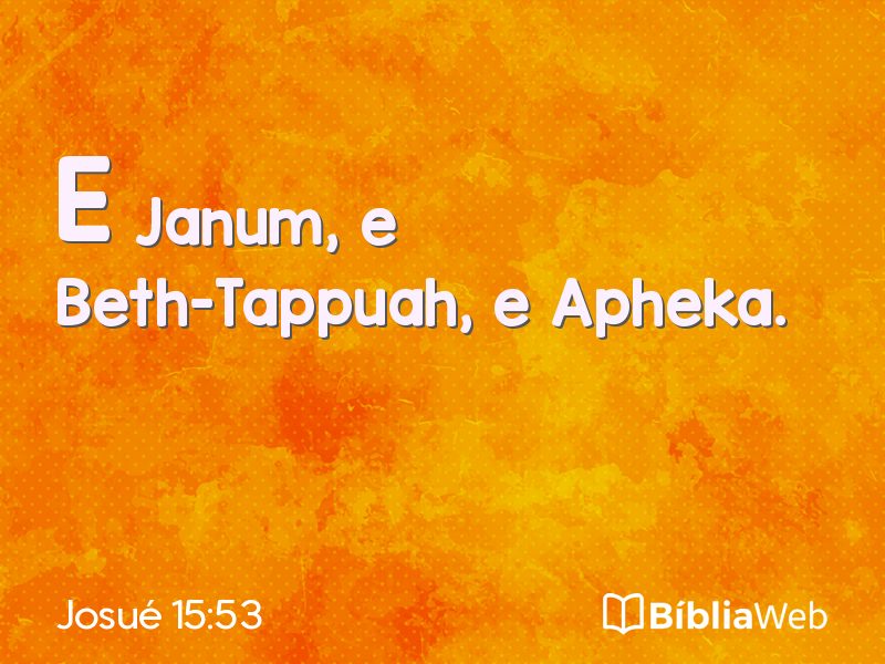 Josué 15:53 em imagem para compartilhar