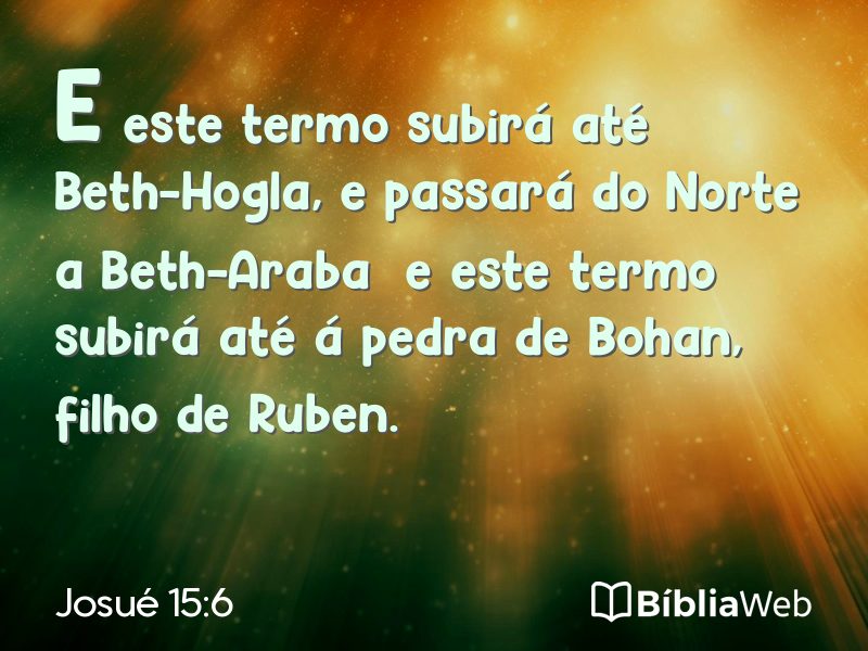 Josué 15:6 em imagem para compartilhar