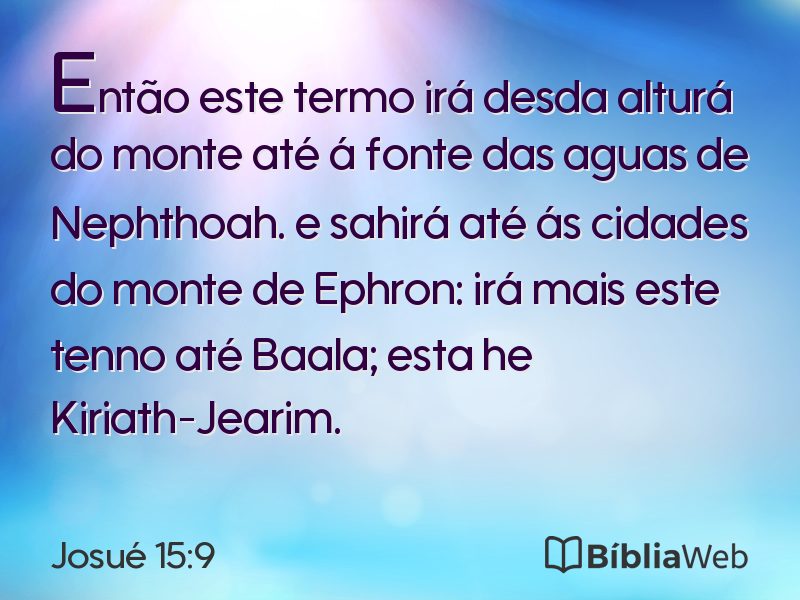 Josué 15:9 em imagem para compartilhar