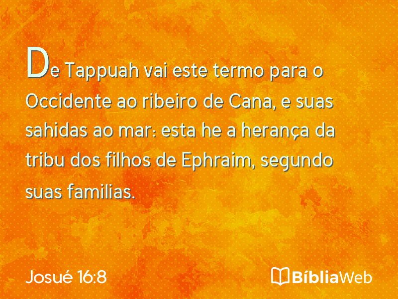 Josué 16:8 em imagem para compartilhar