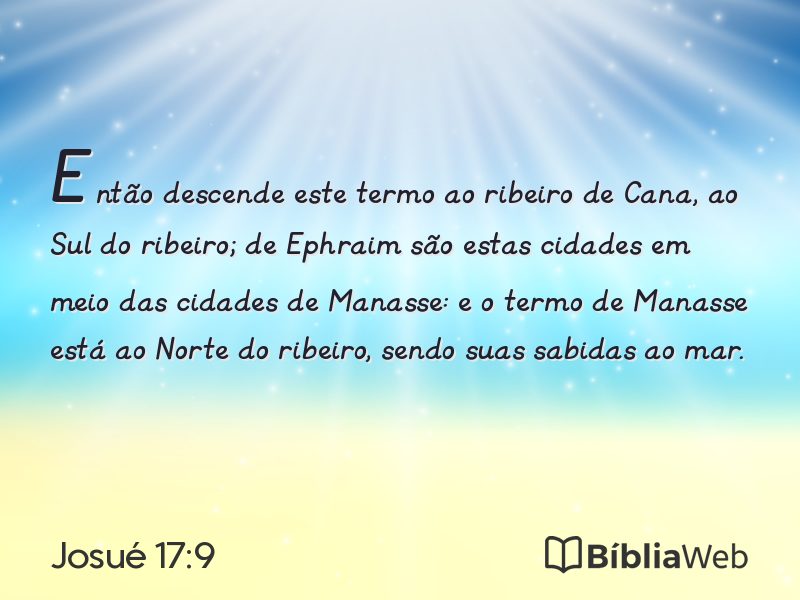 Josué 17:9 em imagem para compartilhar