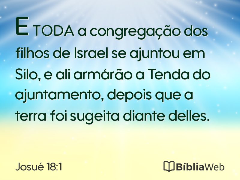 Josué 18:1 em imagem para compartilhar