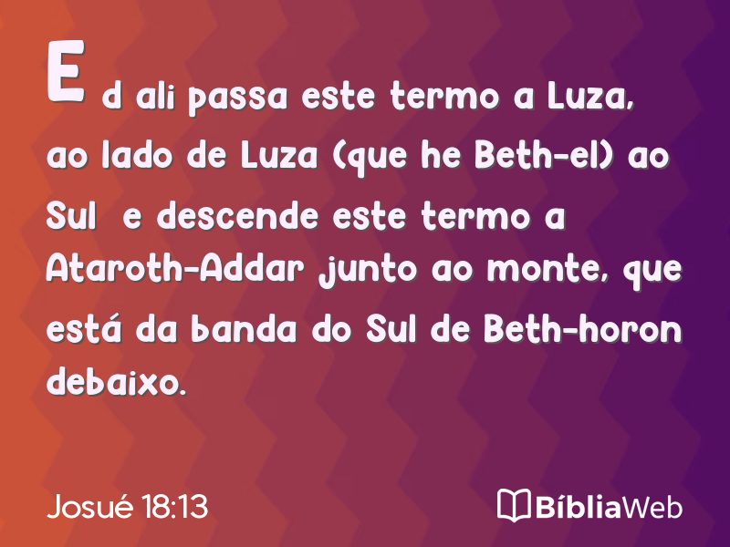 Josué 18:13 em imagem para compartilhar