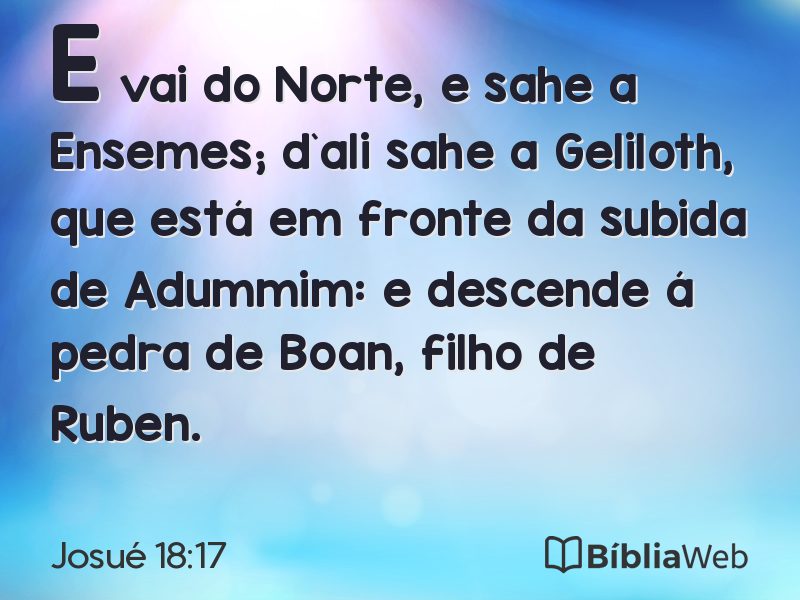 Josué 18:17 em imagem para compartilhar