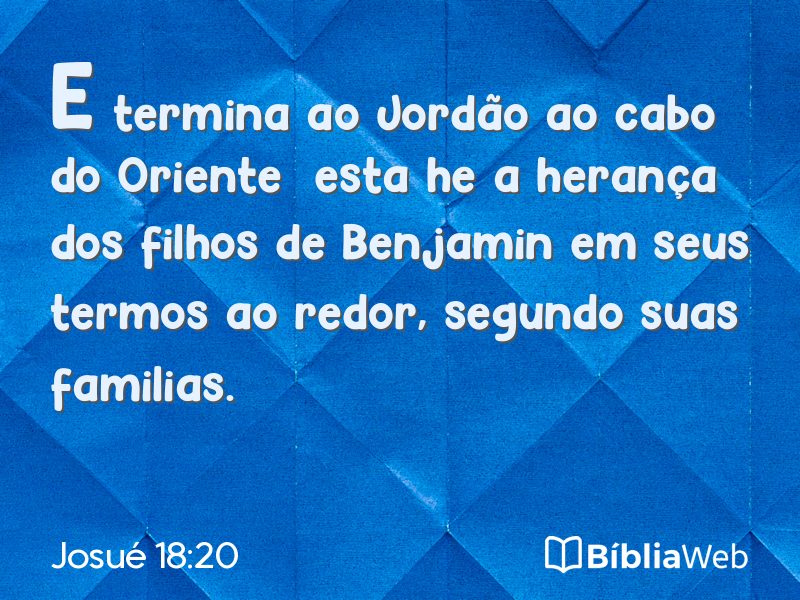 Josué 18:20 em imagem para compartilhar