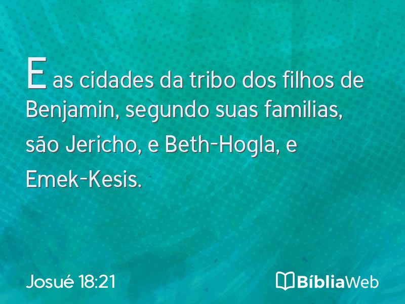 Josué 18:21 em imagem para compartilhar