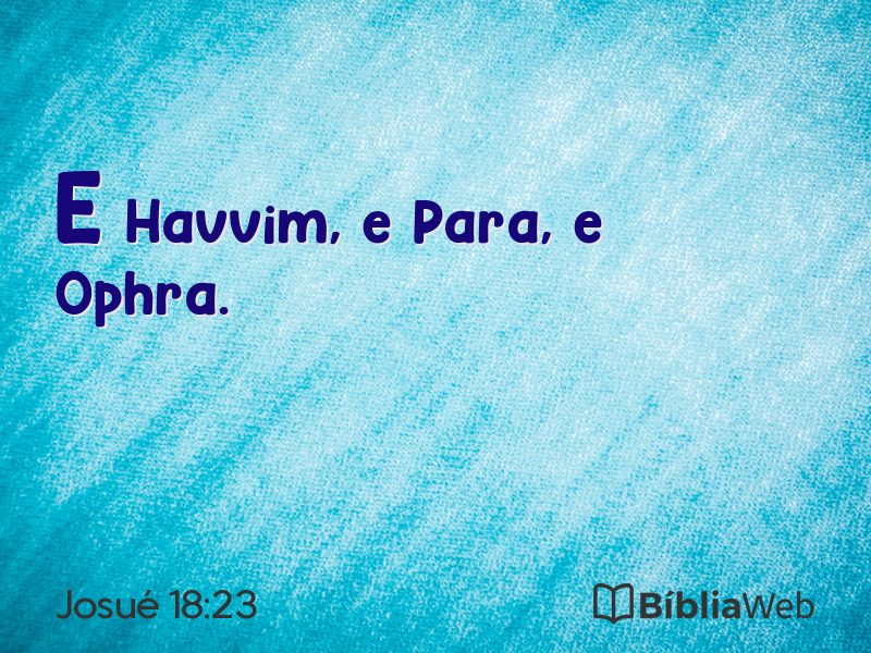 Josué 18:23 em imagem para compartilhar