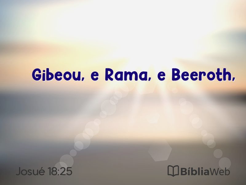 Josué 18:25 em imagem para compartilhar