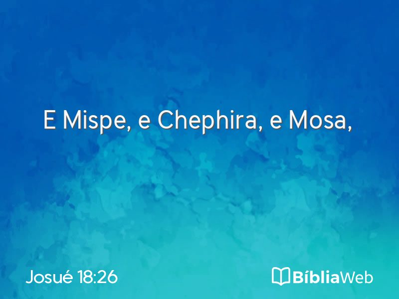 Josué 18:26 em imagem para compartilhar