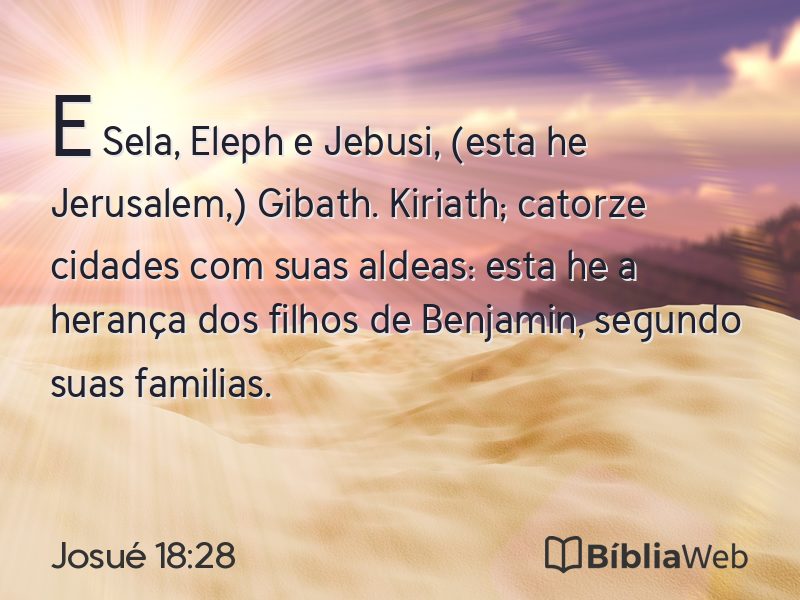Josué 18:28 em imagem para compartilhar