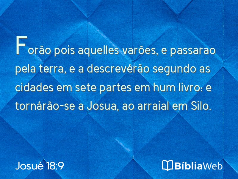 Josué 18:9 em imagem para compartilhar