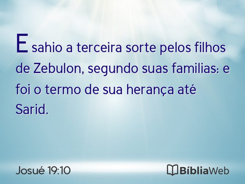 Josué 19:10 em imagem para compartilhar
